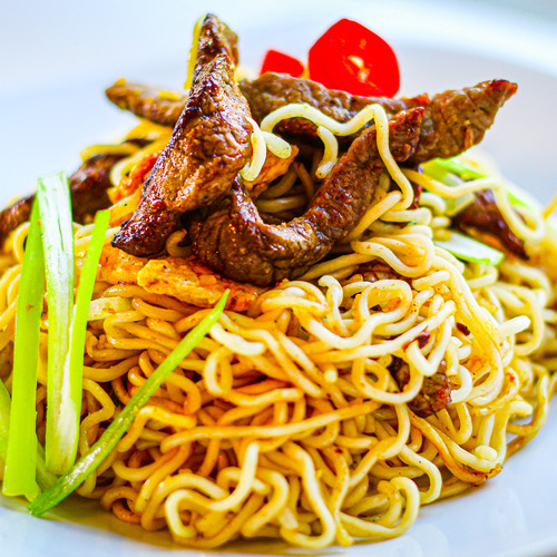 Wok Ninjas Edinburghs Edinburgh Stir Fried Beef Ramen